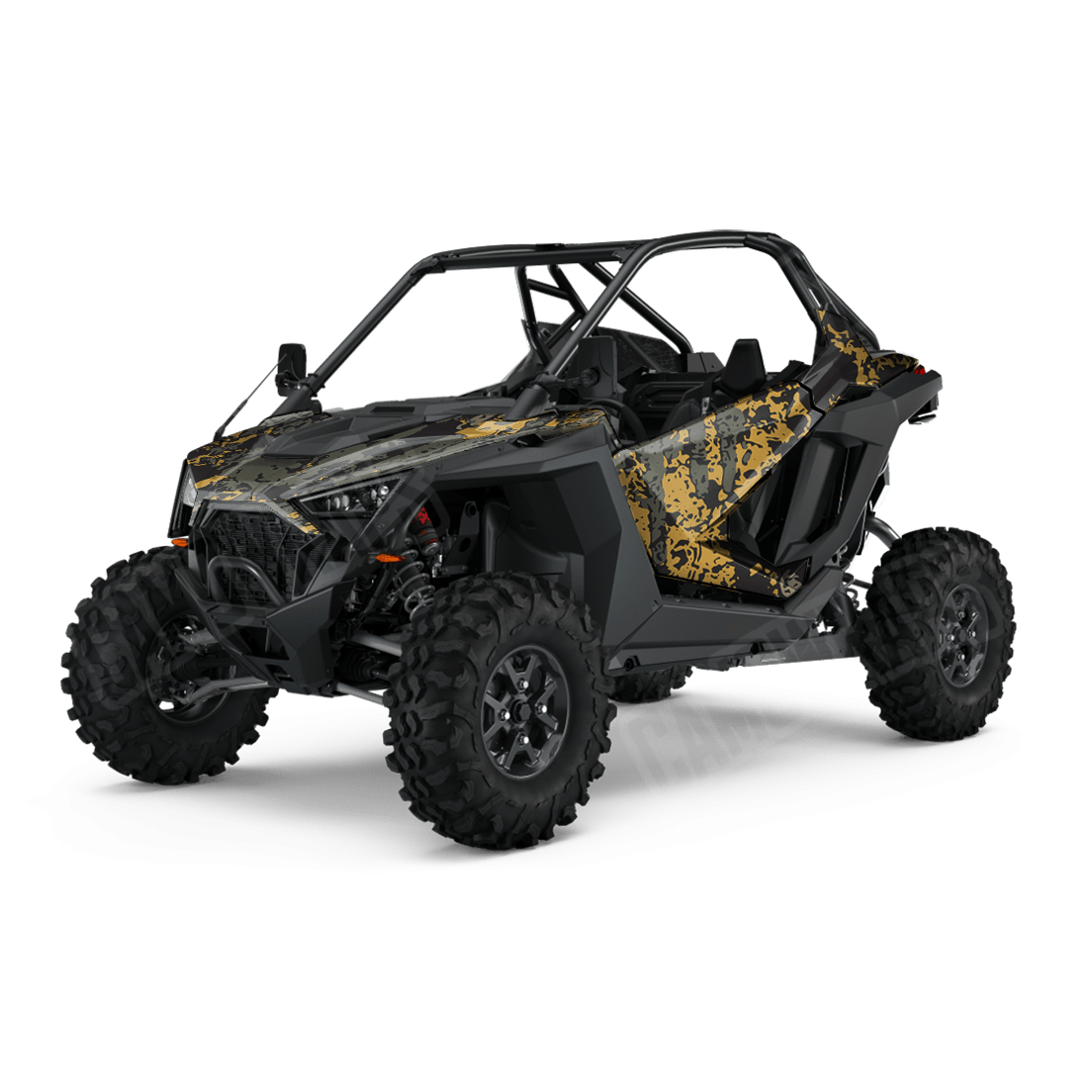 Pasted Militant Yellow Side by Side UTV Camo Vinyl Wrap