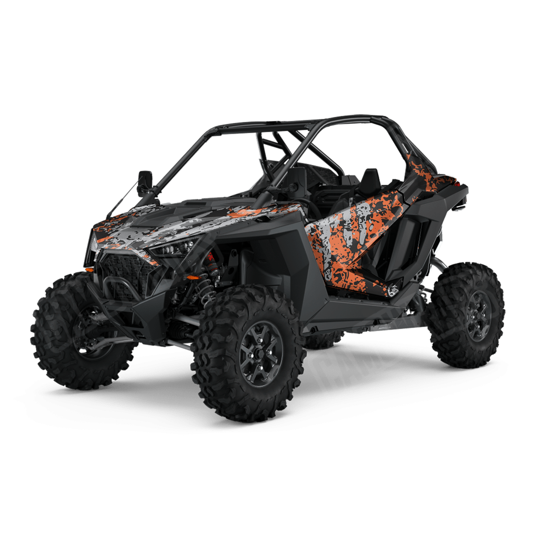 Pasted Orange Tiger Side by Side UTV Camo Vinyl Wrap