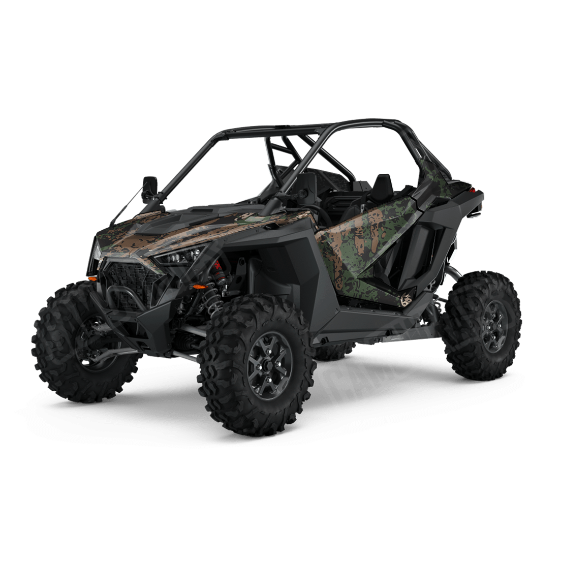 Pasted Woodland Side by Side UTV Camo Vinyl Wrap