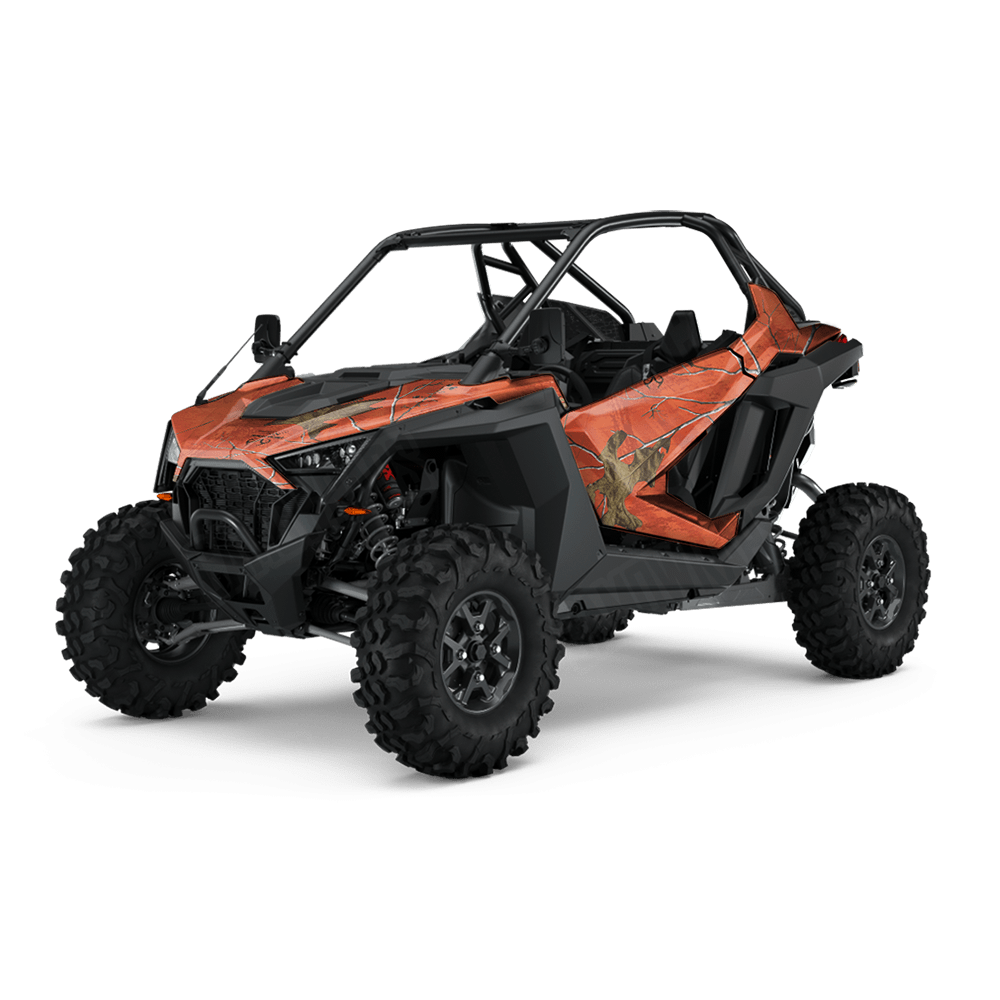 Realtree XTRA Colors Orange Side by Side UTV Camo Vinyl Wrap
