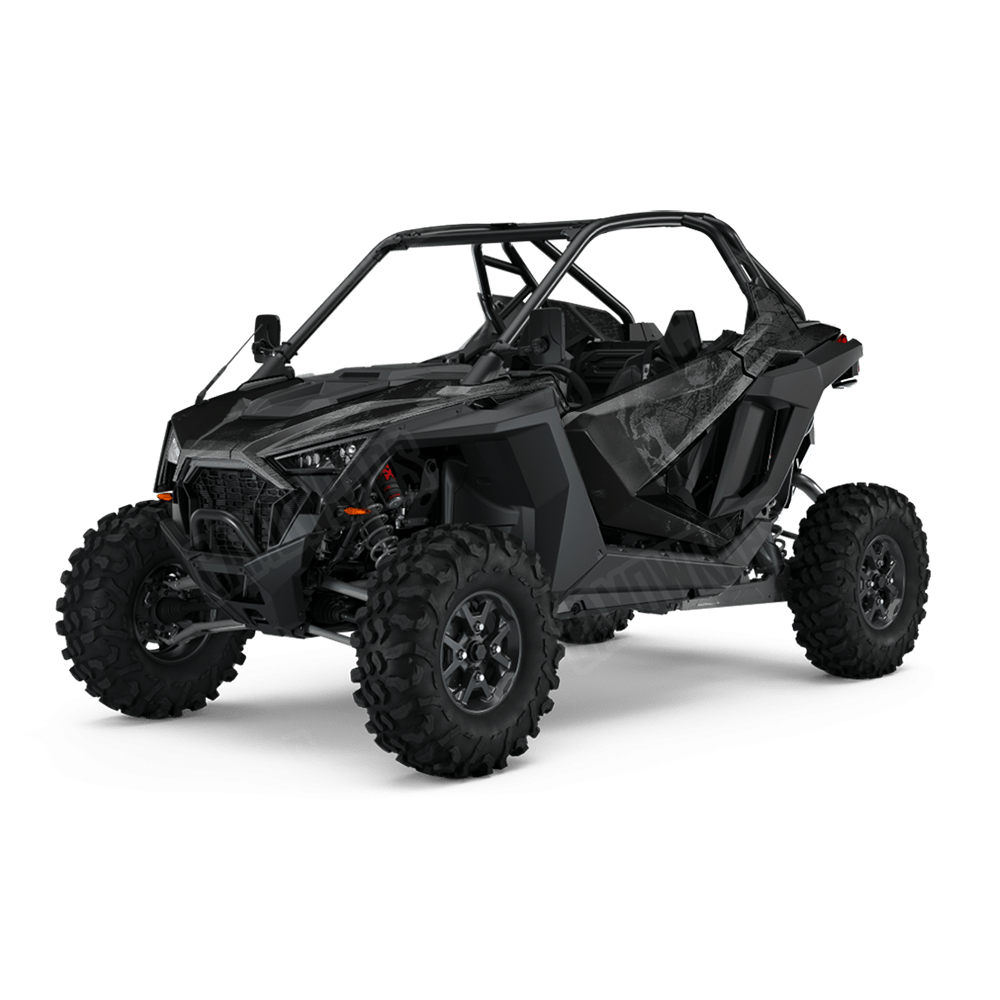 Realtree WAV3 Black Camo Side by Side UTV Vinyl Wrap