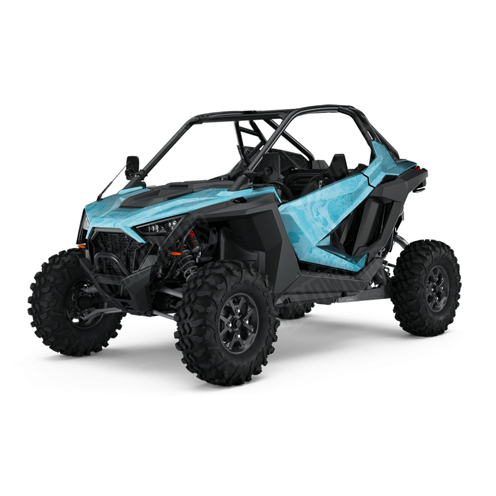 Realtree WAV3 Light Blue Camo Side by Side UTV Vinyl Wrap