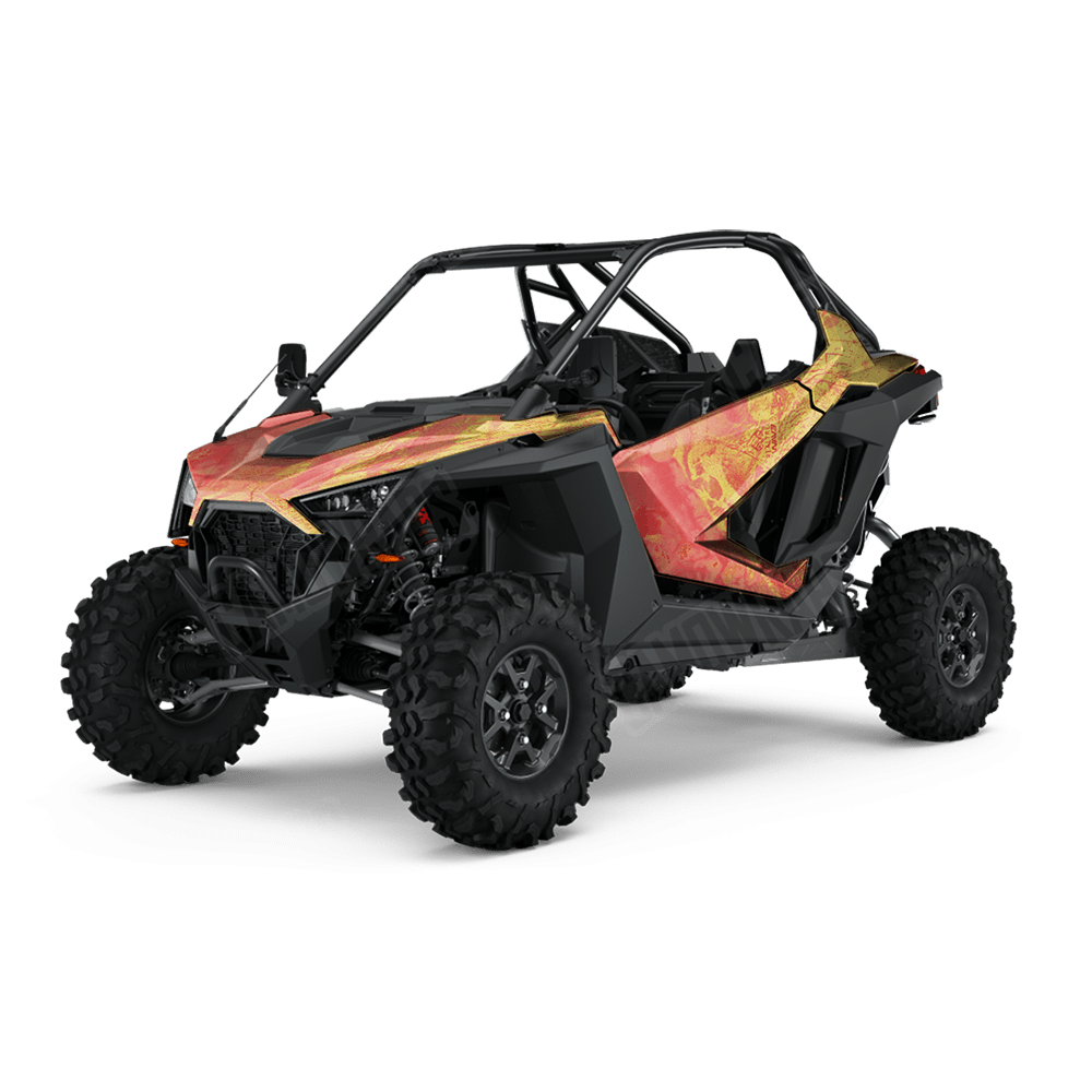 Realtree WAV3 Solar Blaze Camo Side by Side UTV Vinyl Wrap