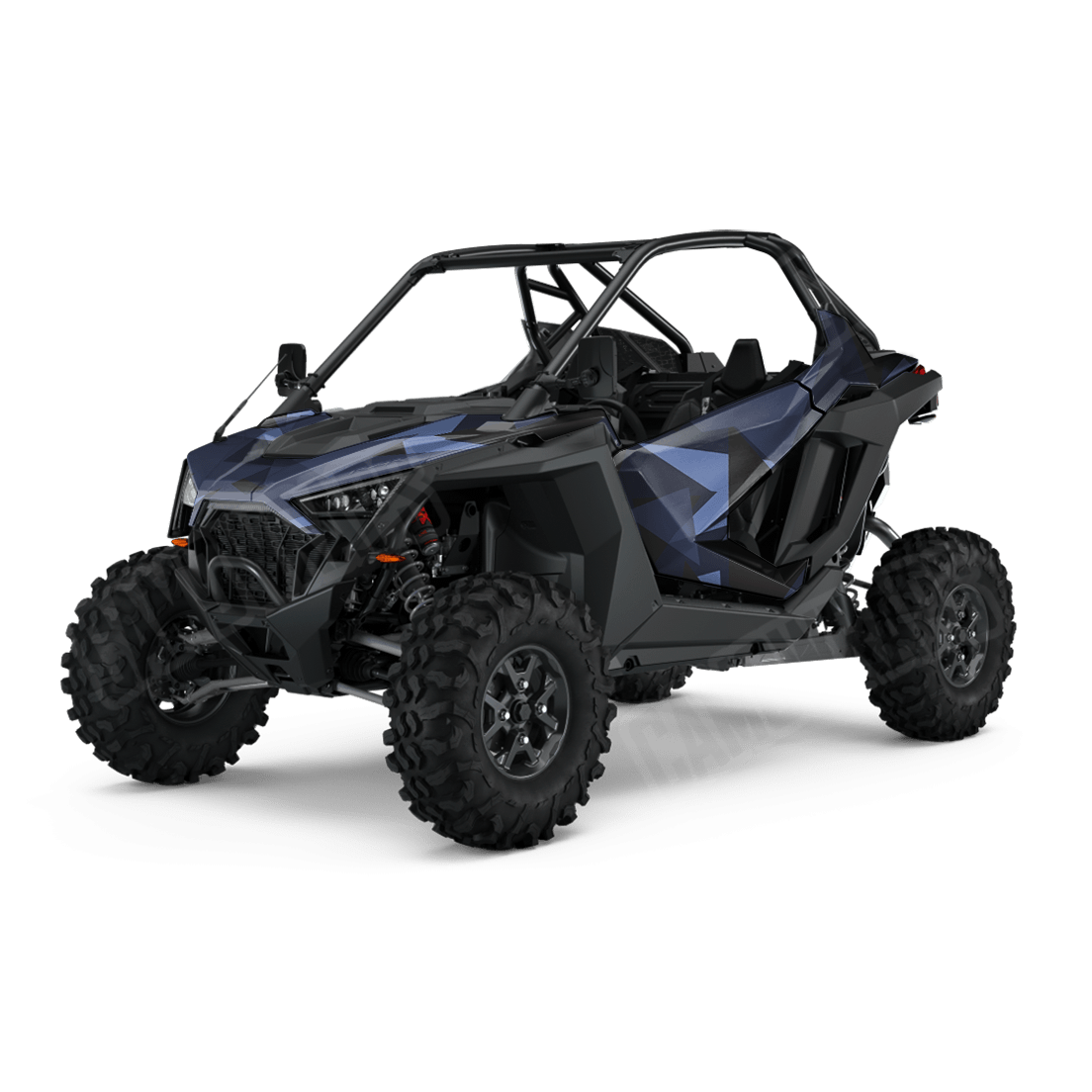 Shattered Blue Midnight Side by Side UTV Camo Vinyl Wrap