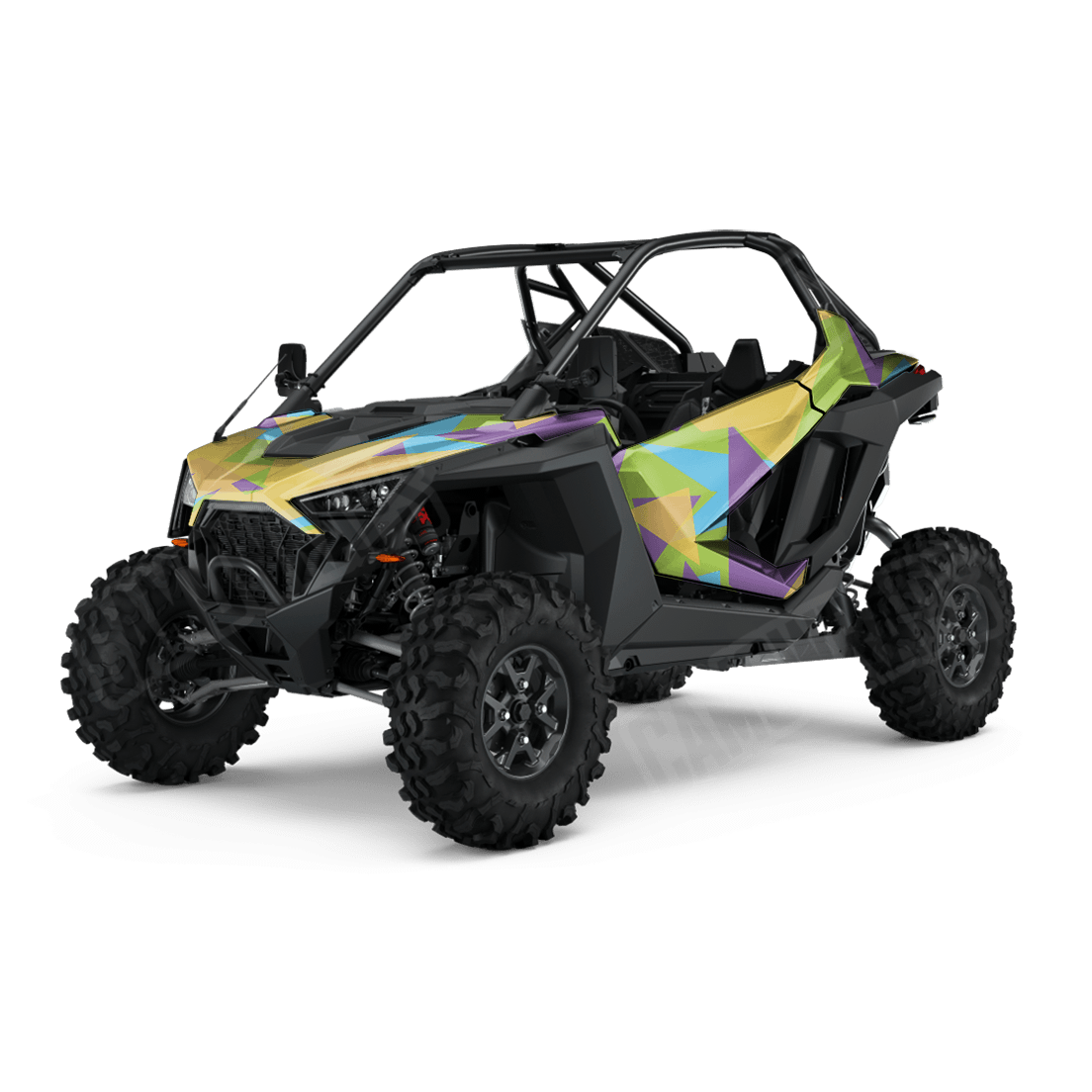 Shattered Carnival Side by Side UTV Camo Vinyl Wrap