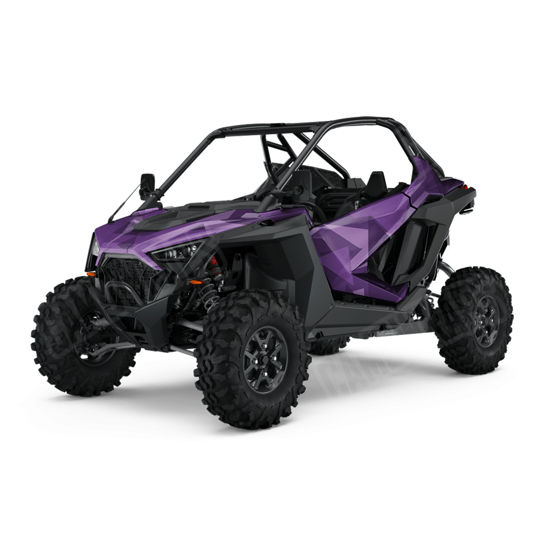 Shattered Elite Purple Side by Side UTV Camo Vinyl Wrap