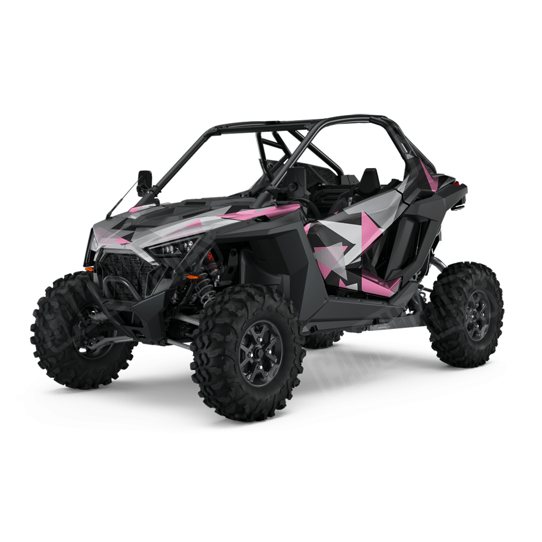Shattered Pink Tiger Side by Side UTV Camo Vinyl Wrap