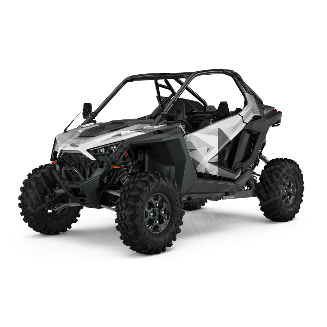 Shattered Snow Side by Side UTV Camo Vinyl Wrap