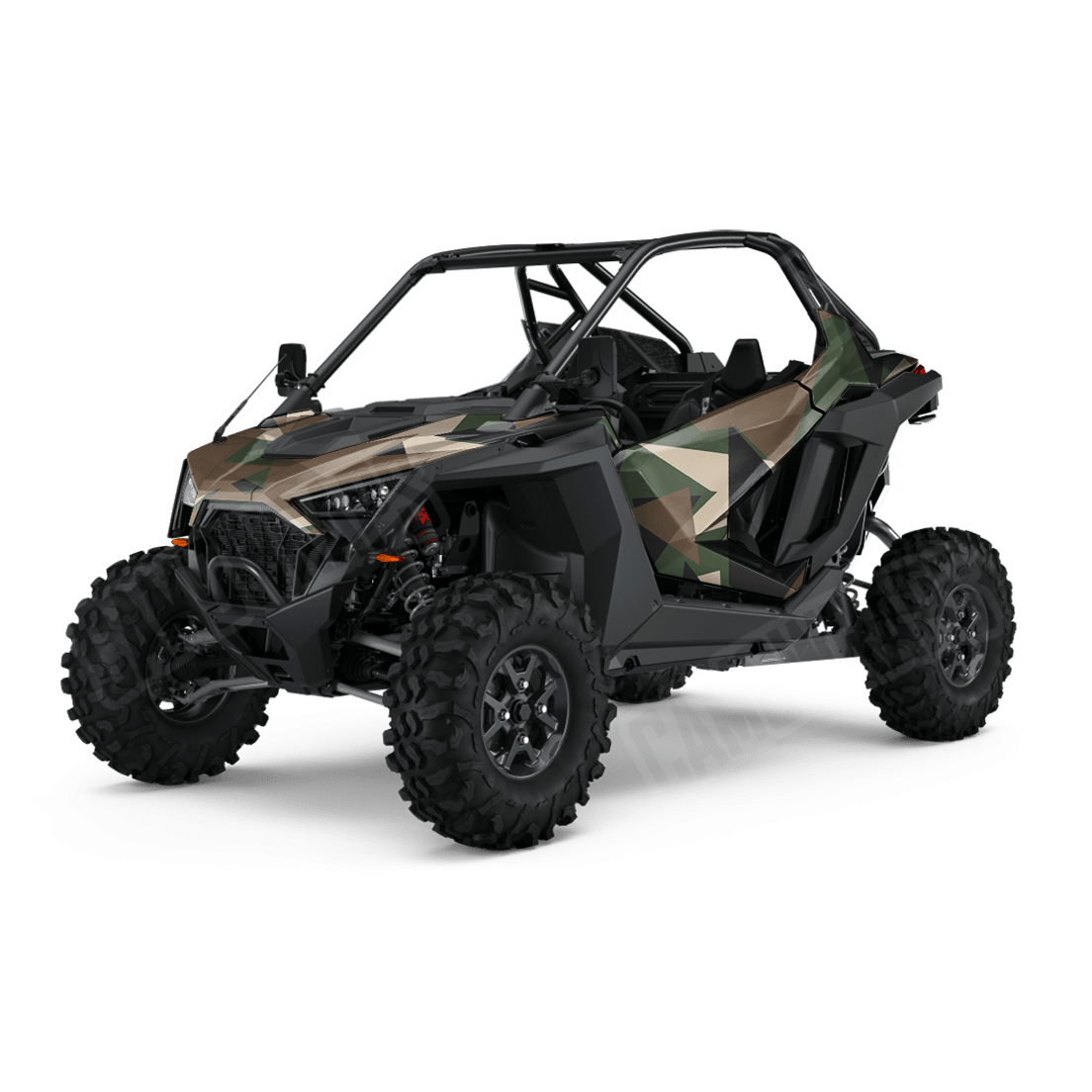 Shattered Woodland Side by Side UTV Camo Vinyl Wrap