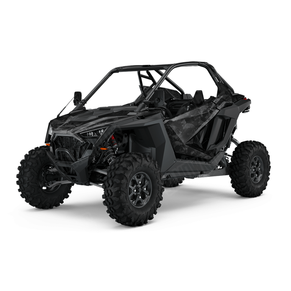 Skull Grayscale UTV Wraps