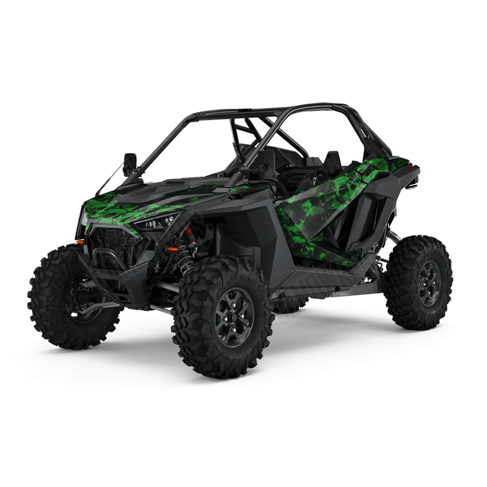 Skull Green UTV Wraps