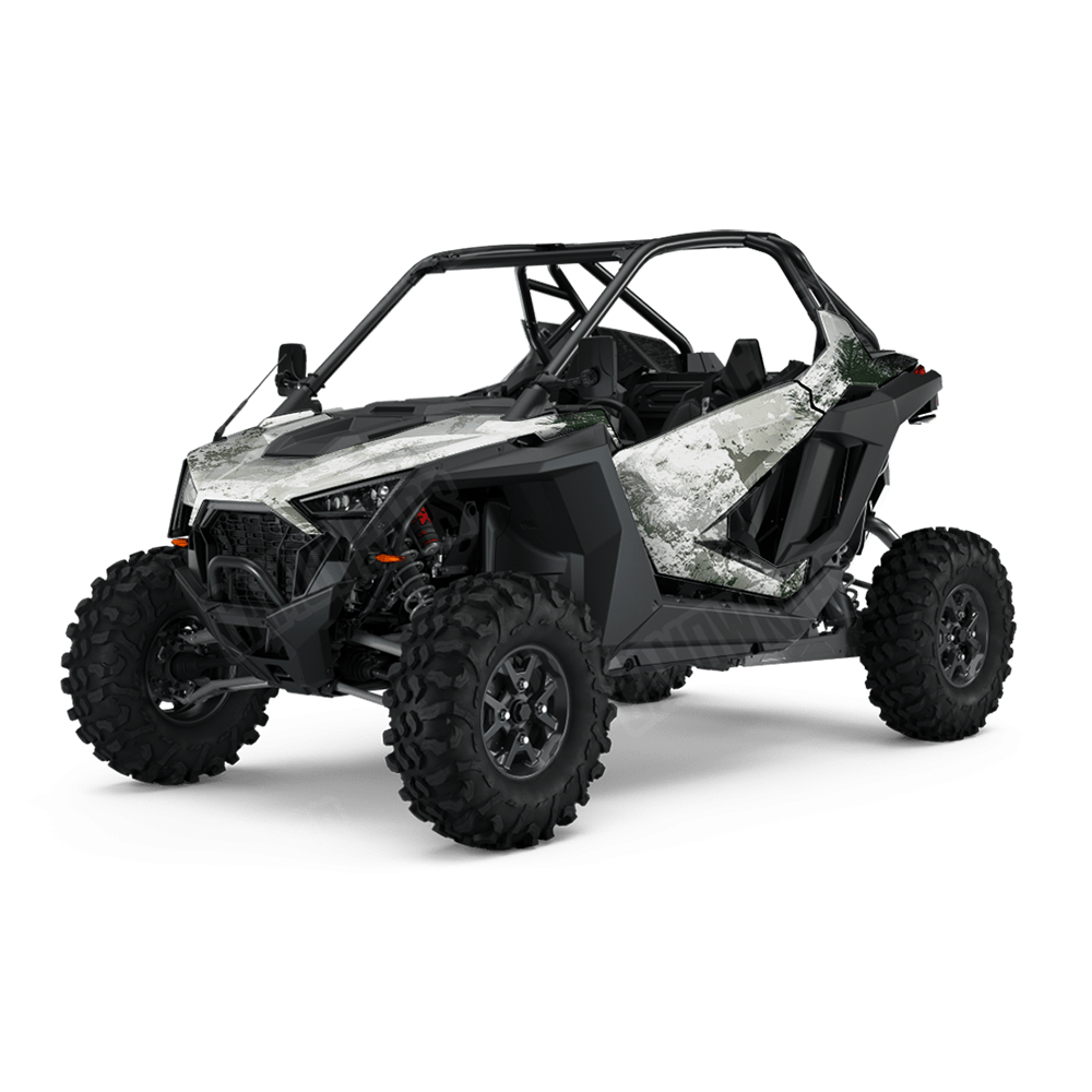 Substrate Snow Spruce Camo Side by Side UTV Vinyl Wrap