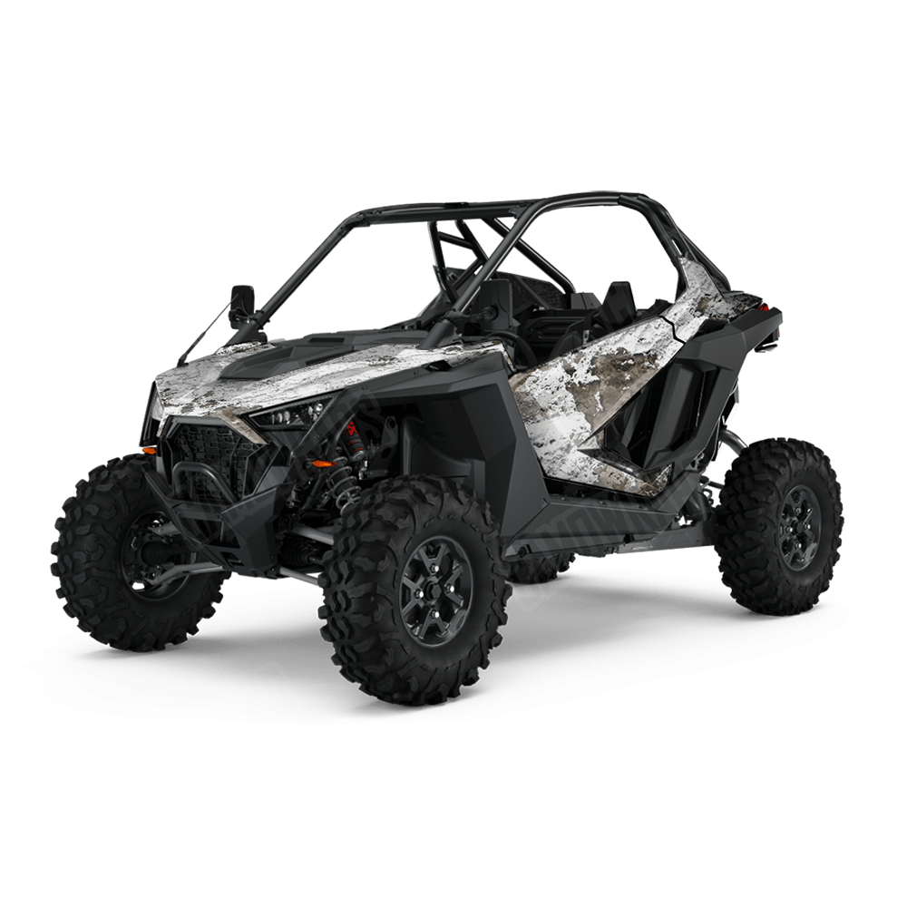 Substrate Snowfall Camo Side by Side UTV Vinyl Wrap