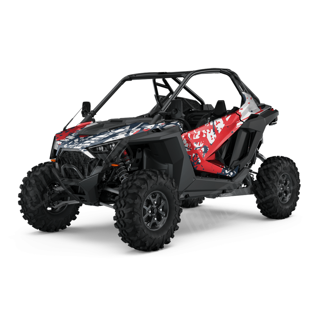 Tire Splatter America Side by Side UTV Camo Vinyl Wrap