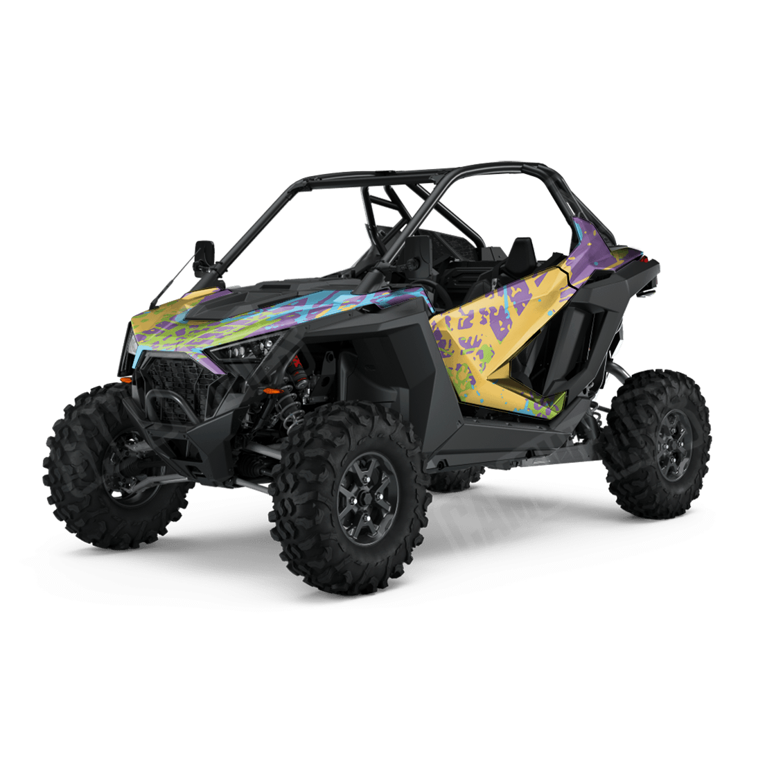Tire Splatter Carnival Side by Side UTV Camo Vinyl Wrap