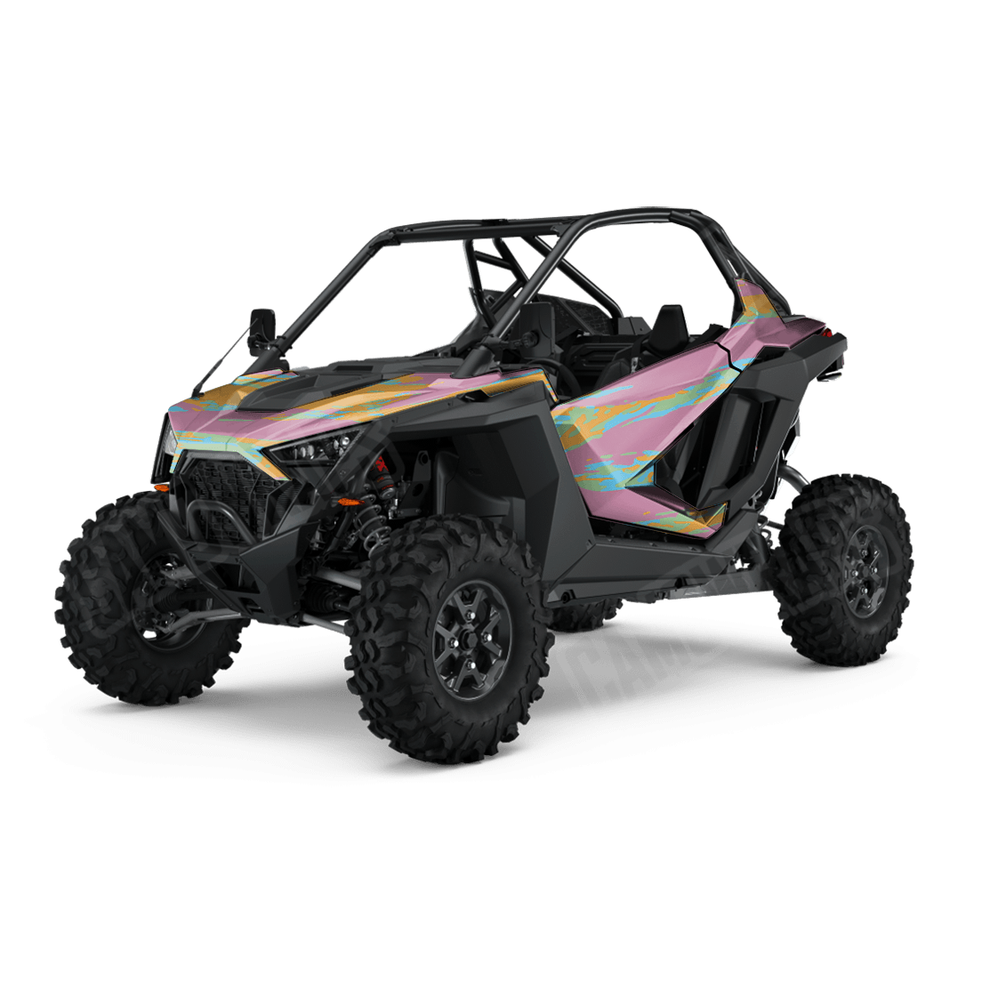 Vietnam Tiger Stripe Sherbert Side by Side UTV Camo Vinyl Wrap