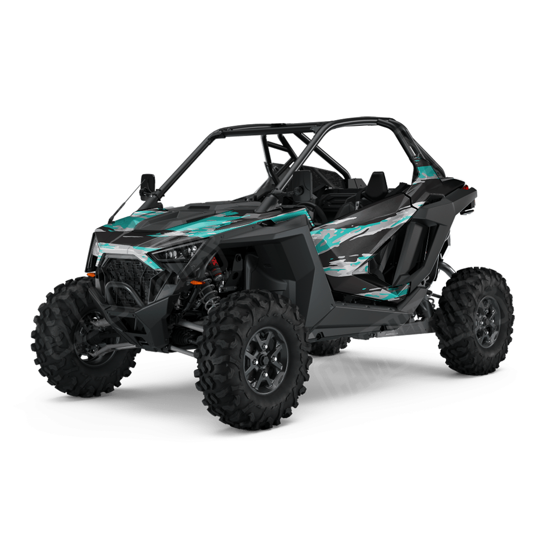Vietnam Tiger Stripe Tiffany Blue Tiger Side by Side UTV Camo Vinyl Wrap