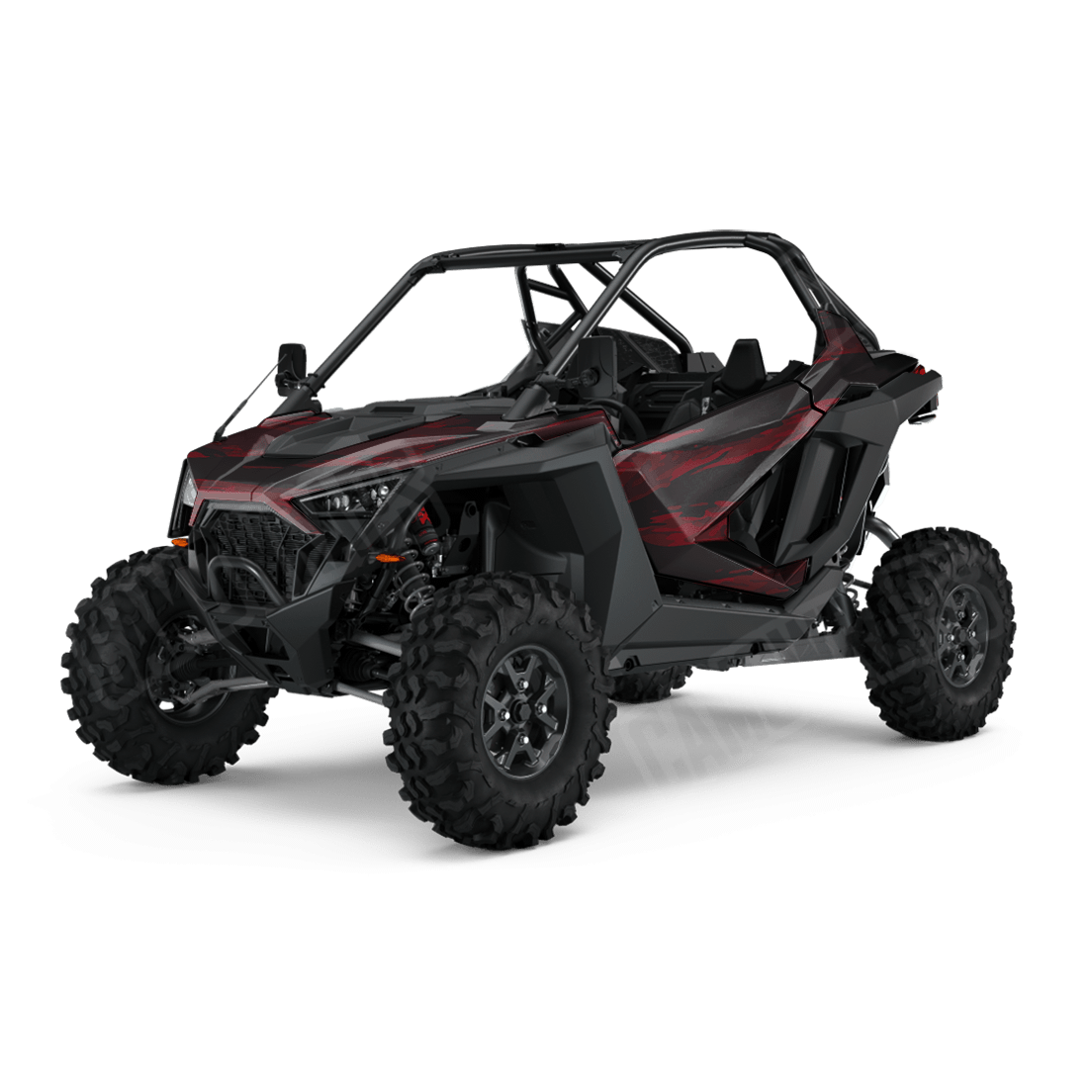 Vietnam Tiger Stripe Vampire Red Side by Side UTV Camo Vinyl Wrap