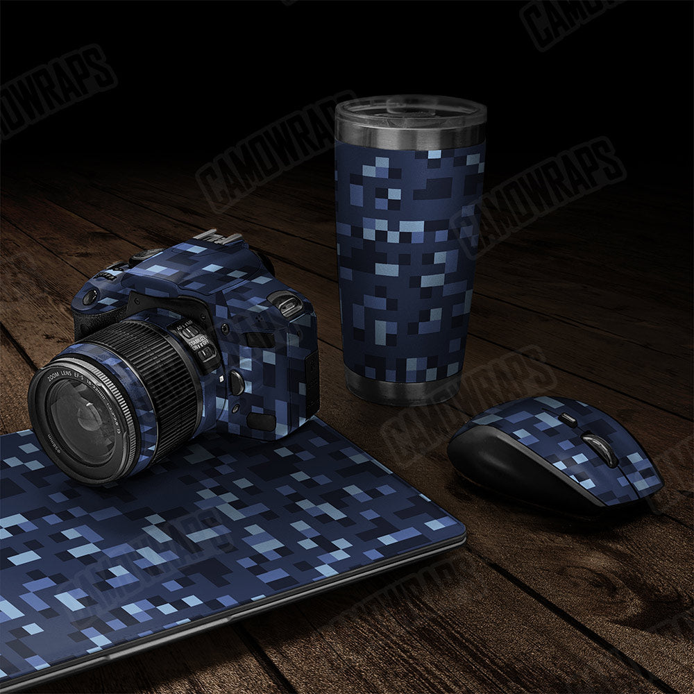 Pixel Blue Urban Night Gear Skin Vinyl Wrap