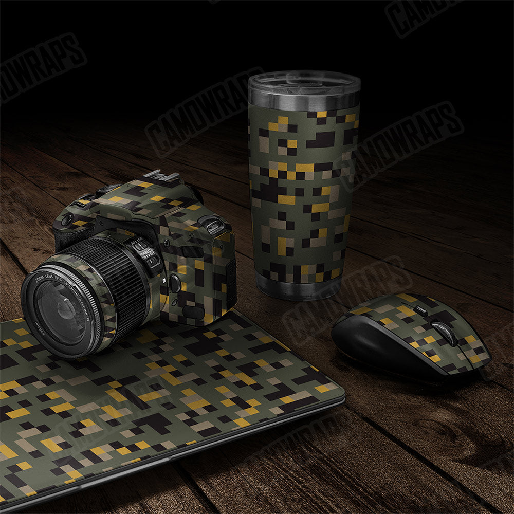 Pixel Militant Yellow Gear Skin Vinyl Wrap