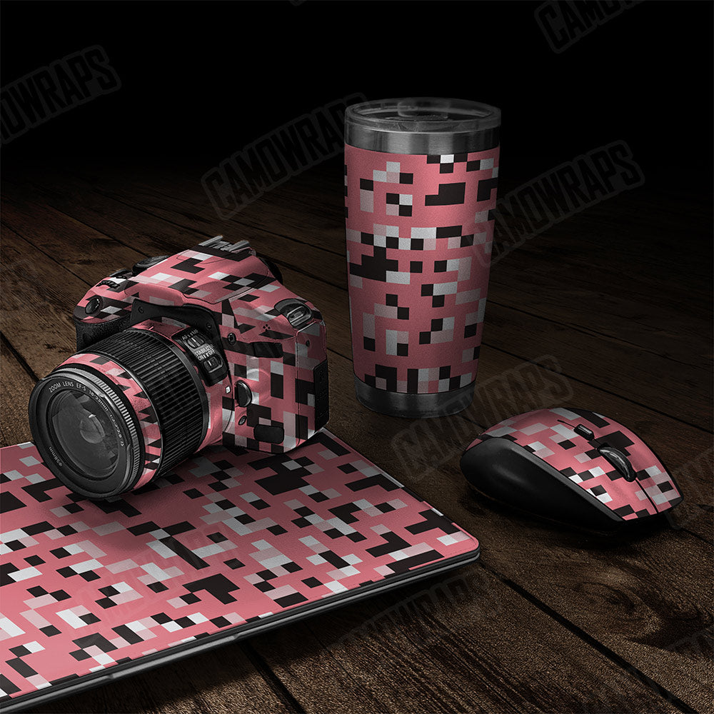 Pixel Pink Gear Skin Vinyl Wrap