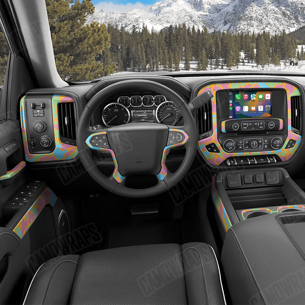 Old School Duck Sherbert Car Interior Skins