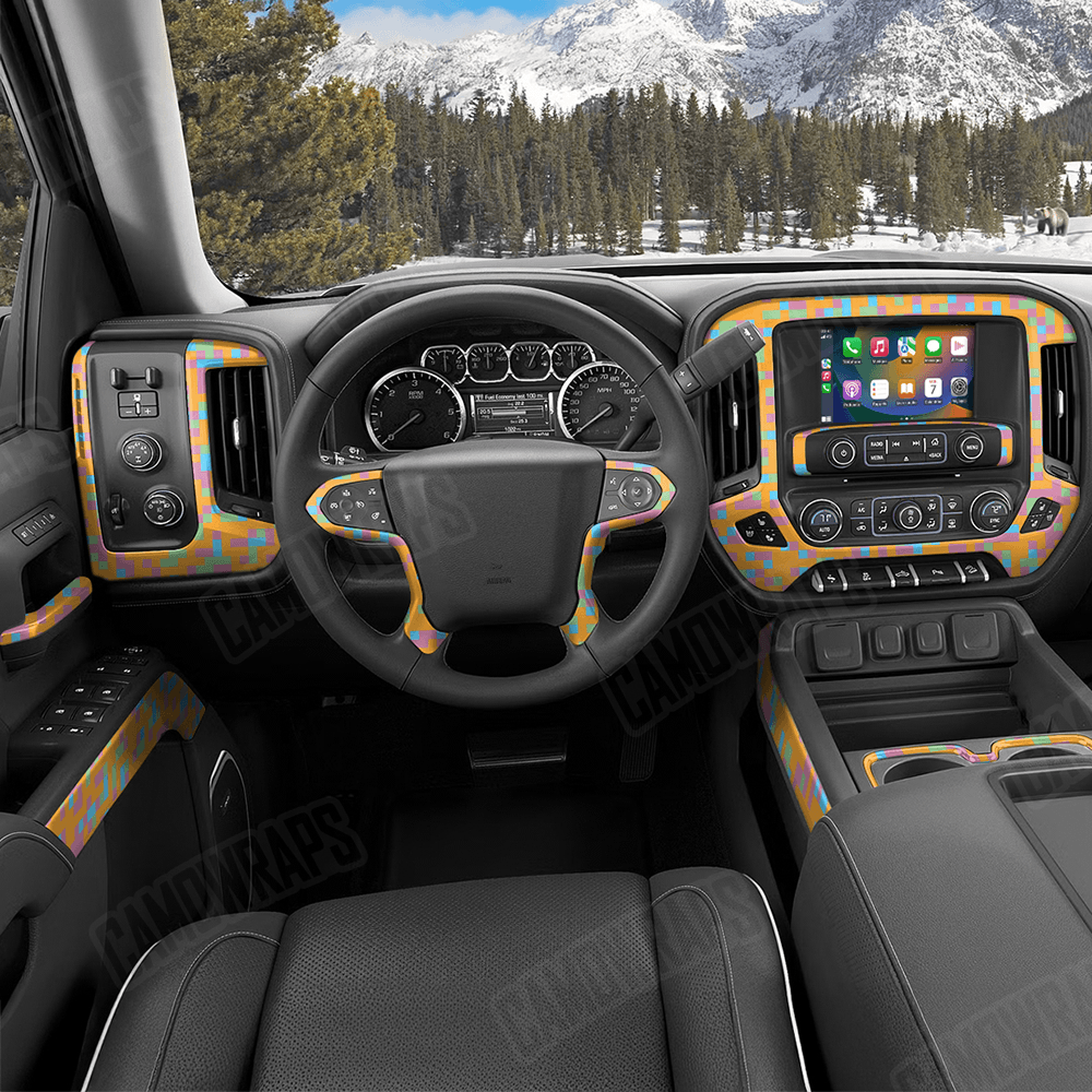 Pixel Sherbert Car Interior Skins