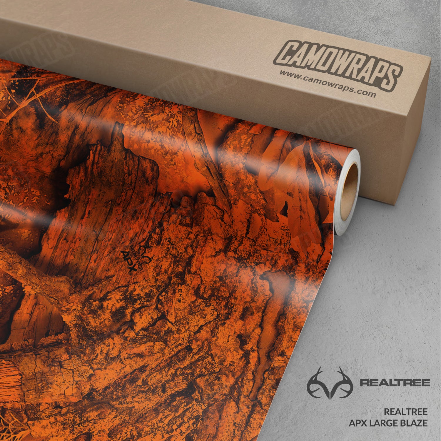 Large Realtree APX Blaze Camo Vinyl Wrap