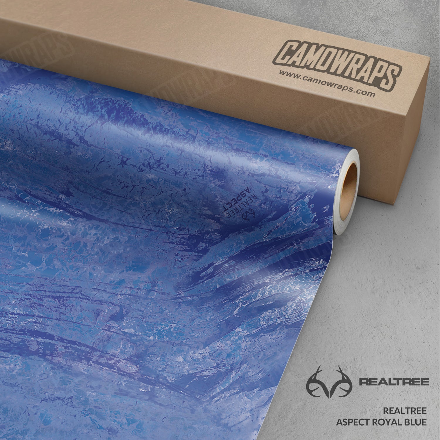Realtree Aspect Royal Blue Camo Vinyl Wrap