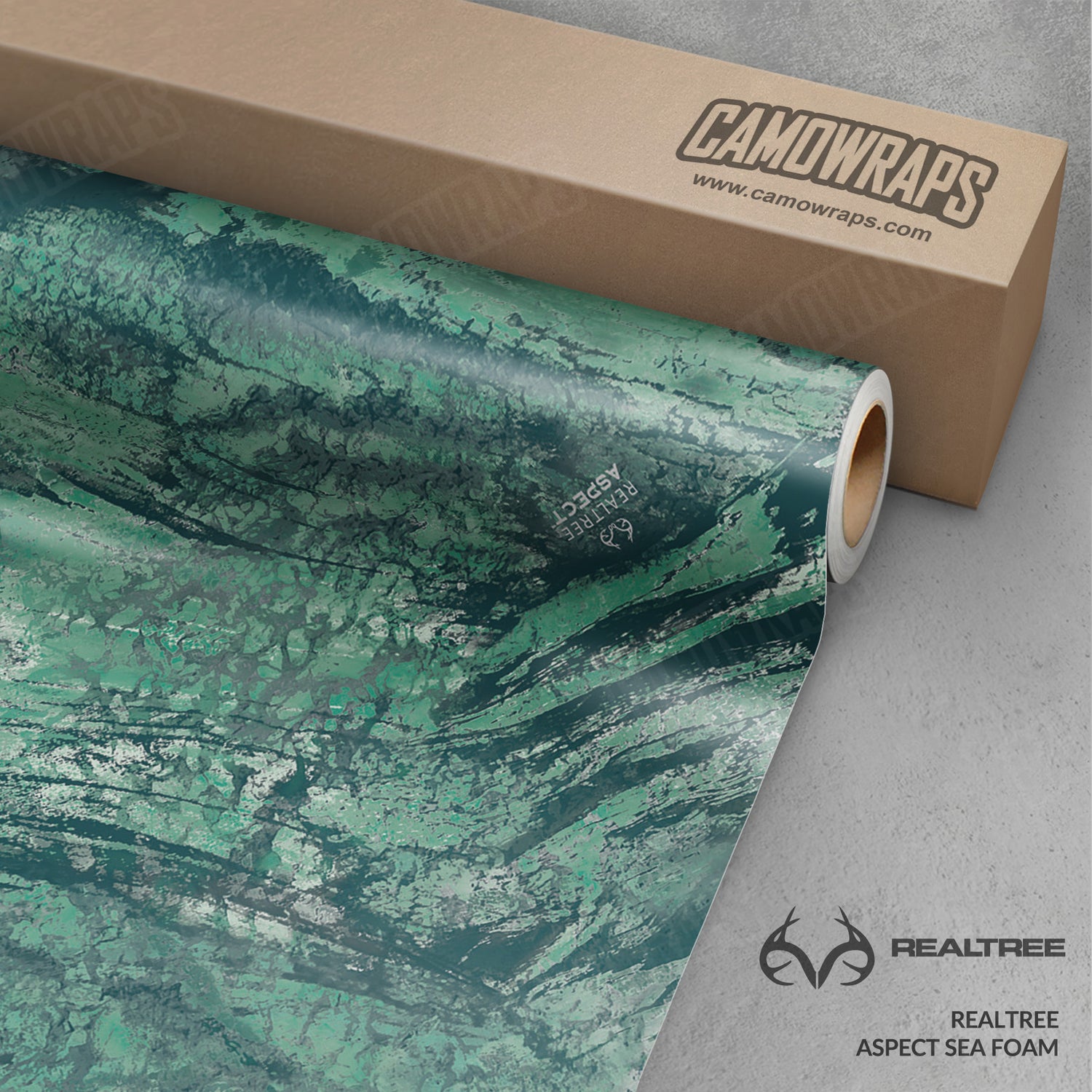 Realtree Aspect Sea Foam Camo Vinyl Wrap