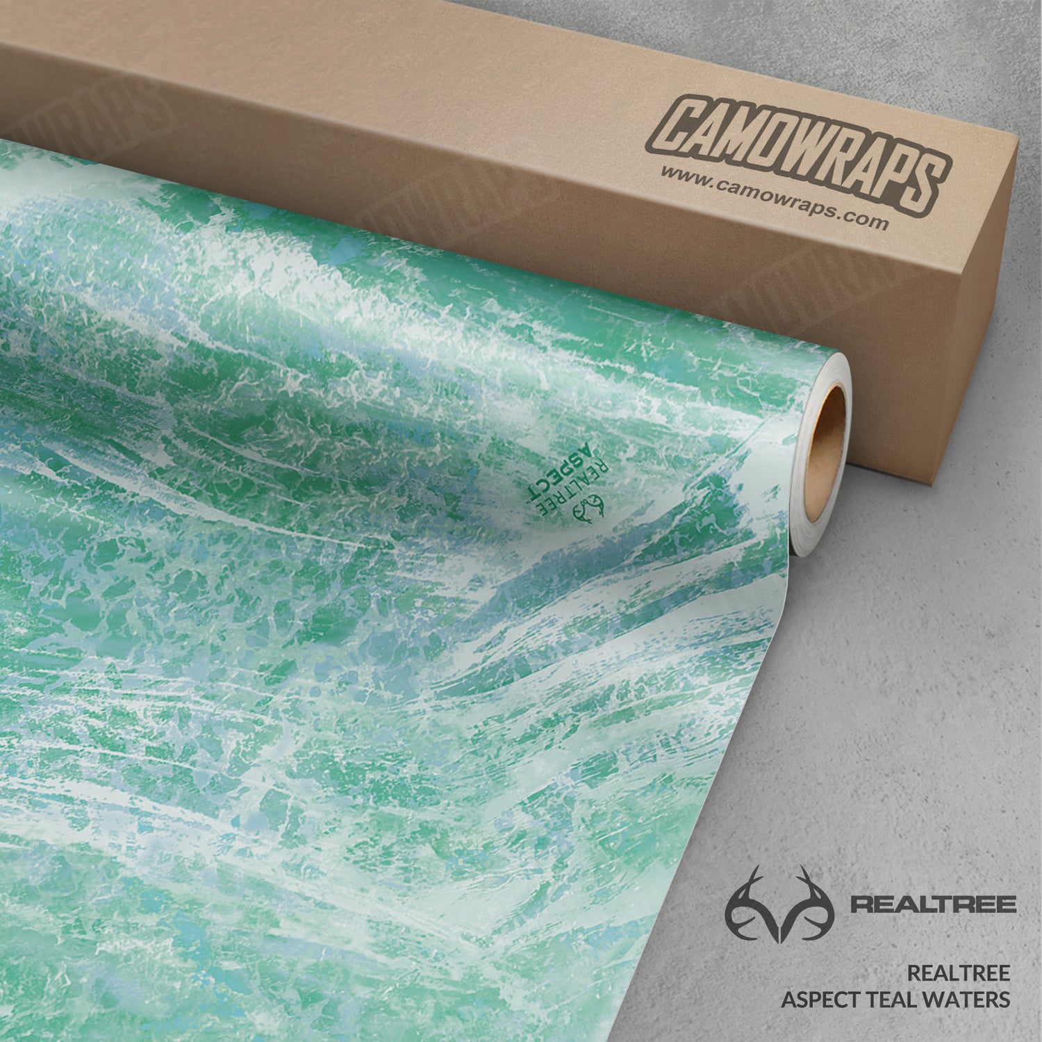 Realtree Aspect Teal Waters Camo Vinyl Wrap