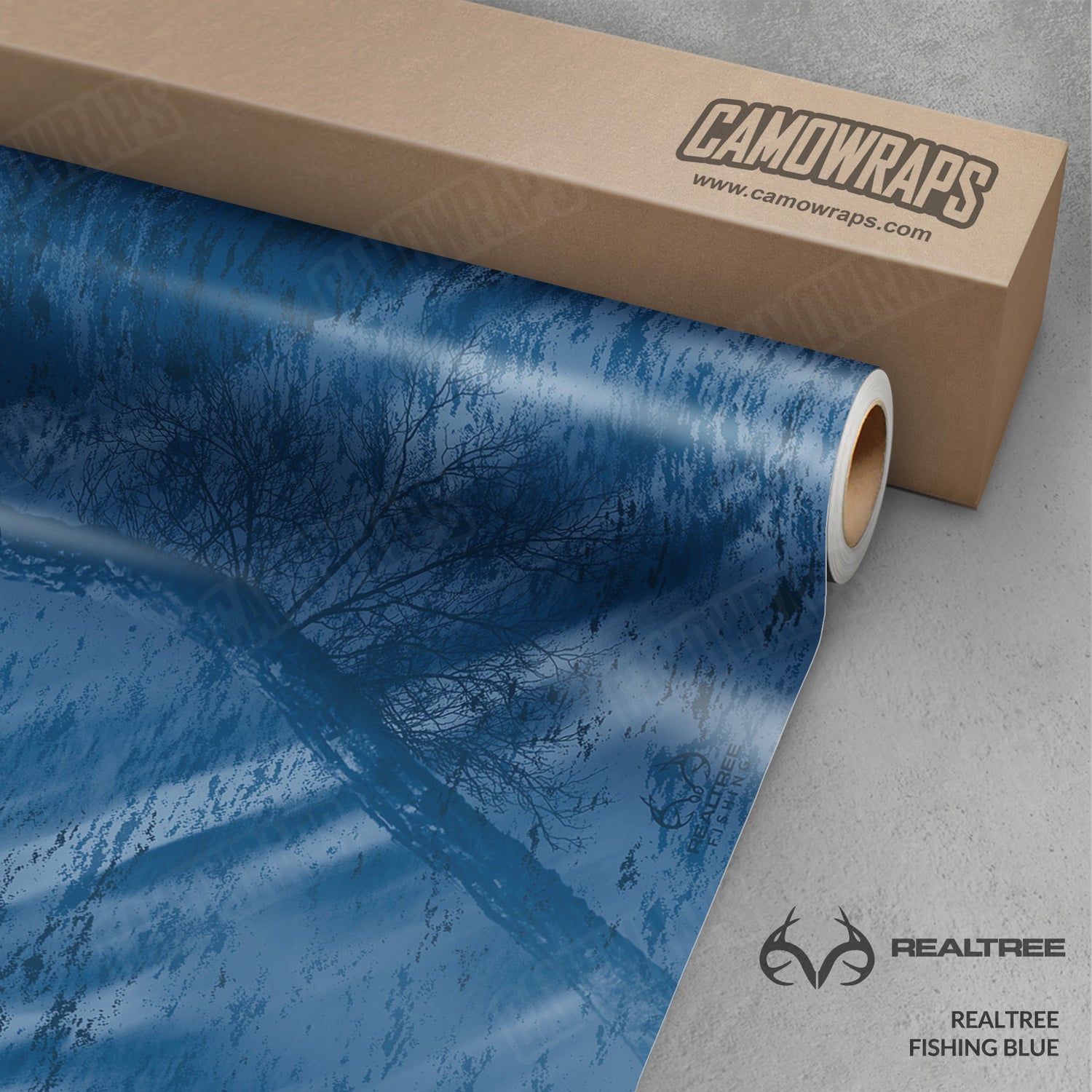 Realtree Fishing Blue Camo Vinyl Wrap