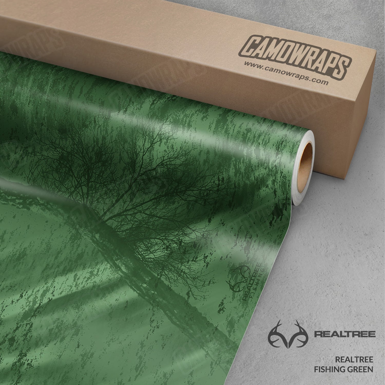 Realtree Fishing Green Camo Vinyl Wrap