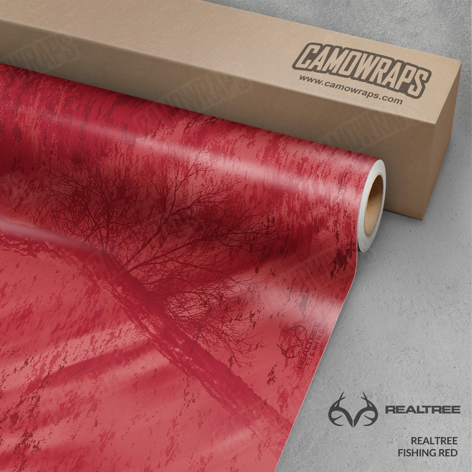 Realtree Fishing Red Camo Vinyl Wrap