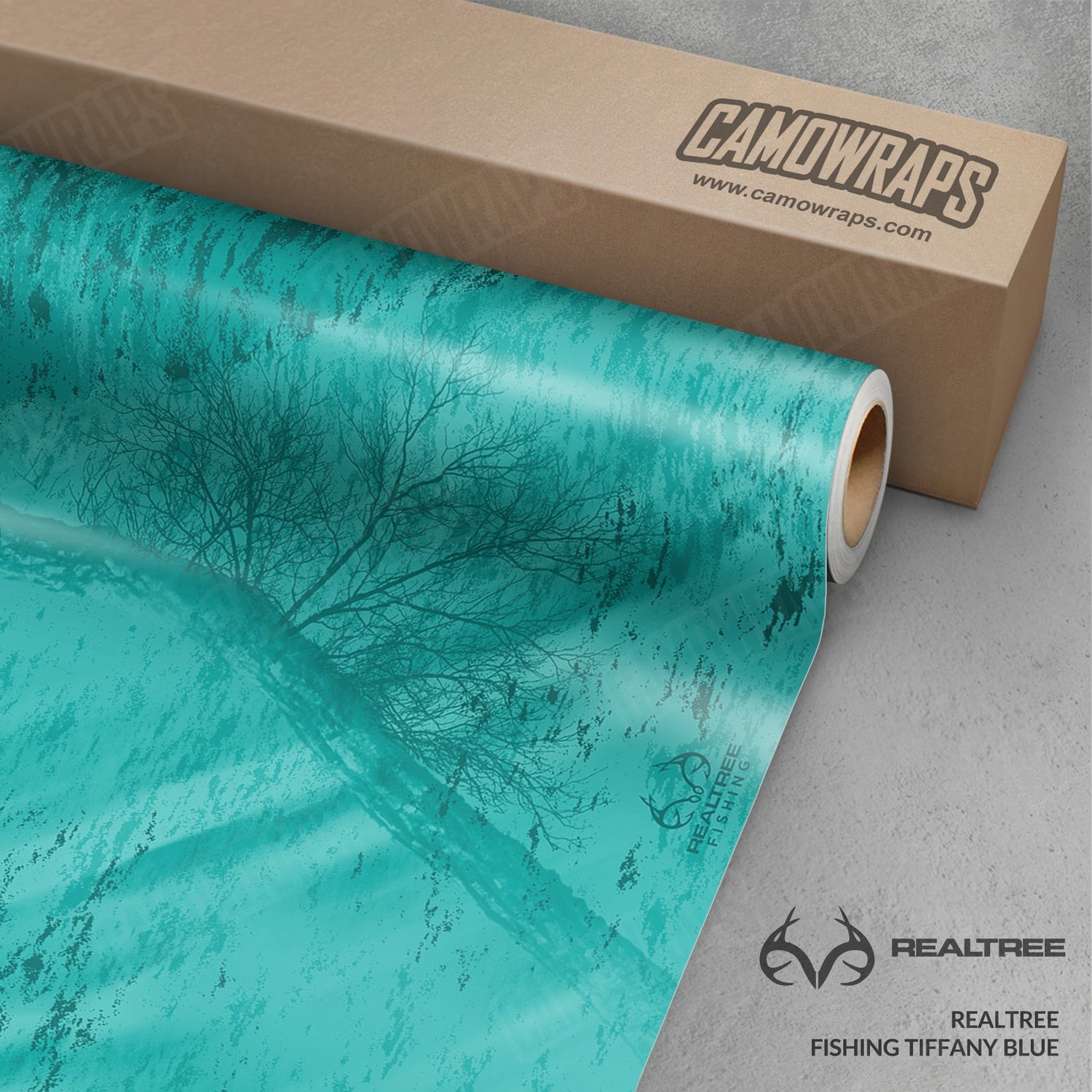 Realtree Fishing Tiffany Blue Camo Vinyl Wrap