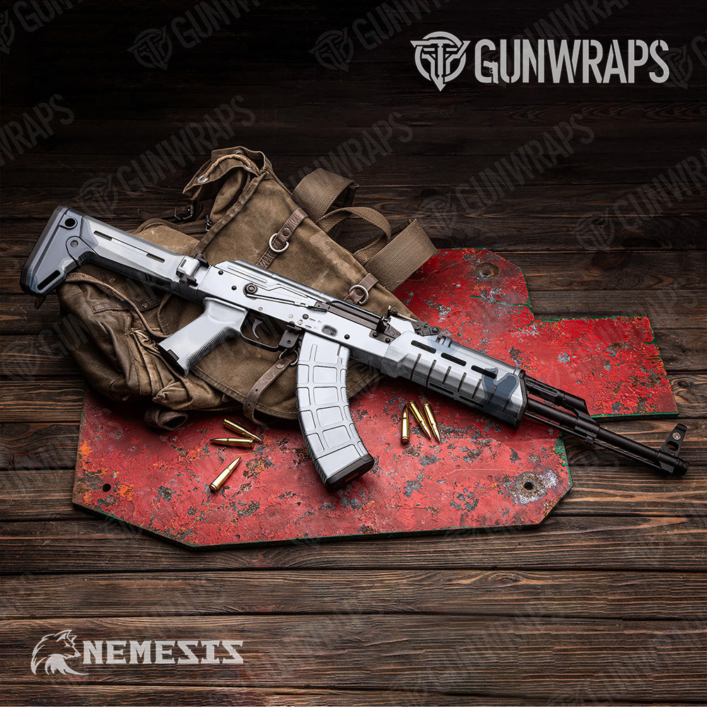 XL Nemesis Snow Tundra Camo Vinyl Wrap