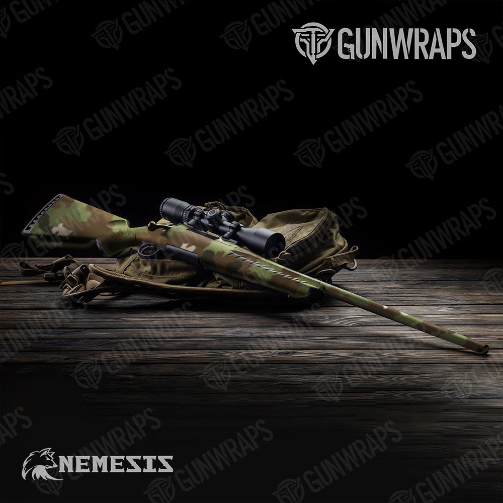XL Nemesis Woodlands Wolf Camo Wrap