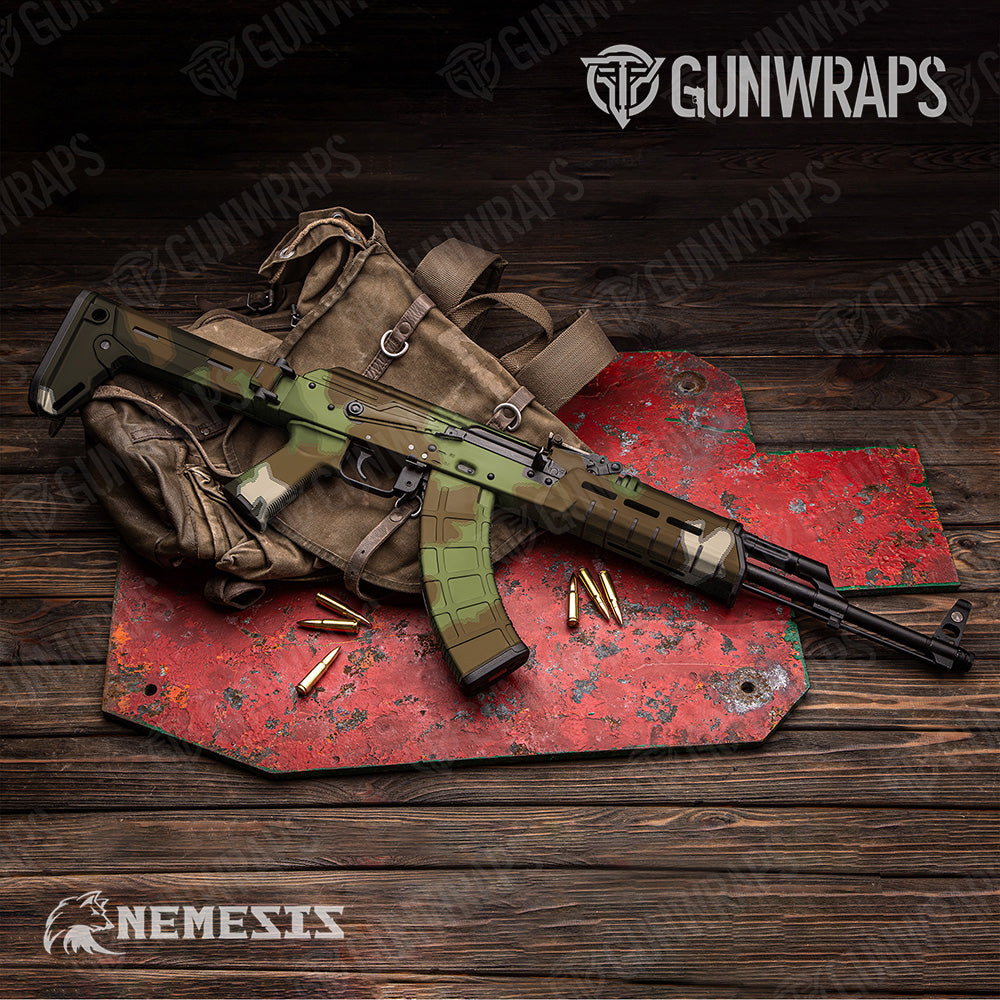 XL Nemesis Woodlands Wolf Camo Wrap