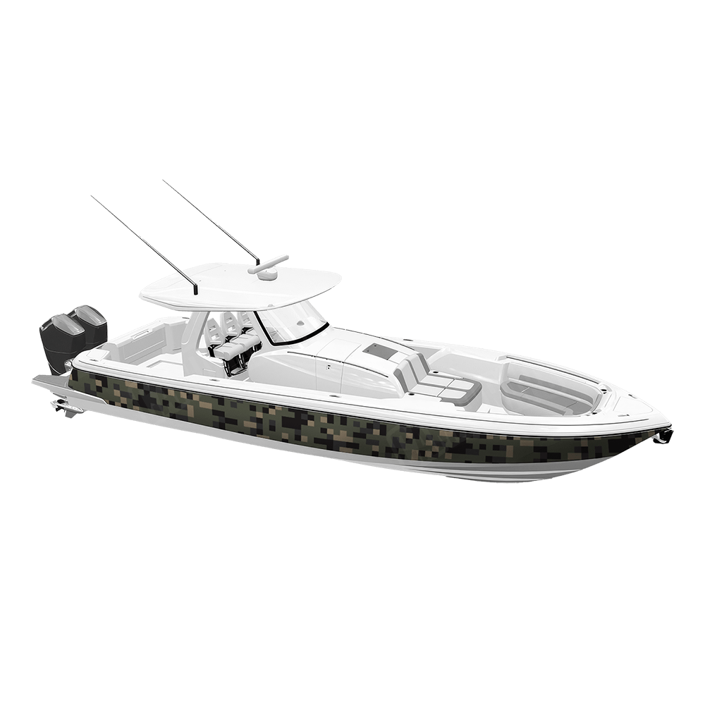 Pixel Militant Charcoal Yacht Wraps