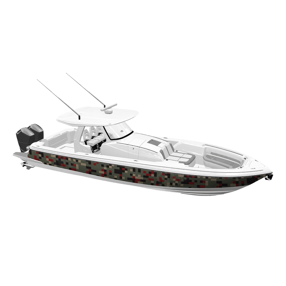Pixel Militant Red Yacht Wraps