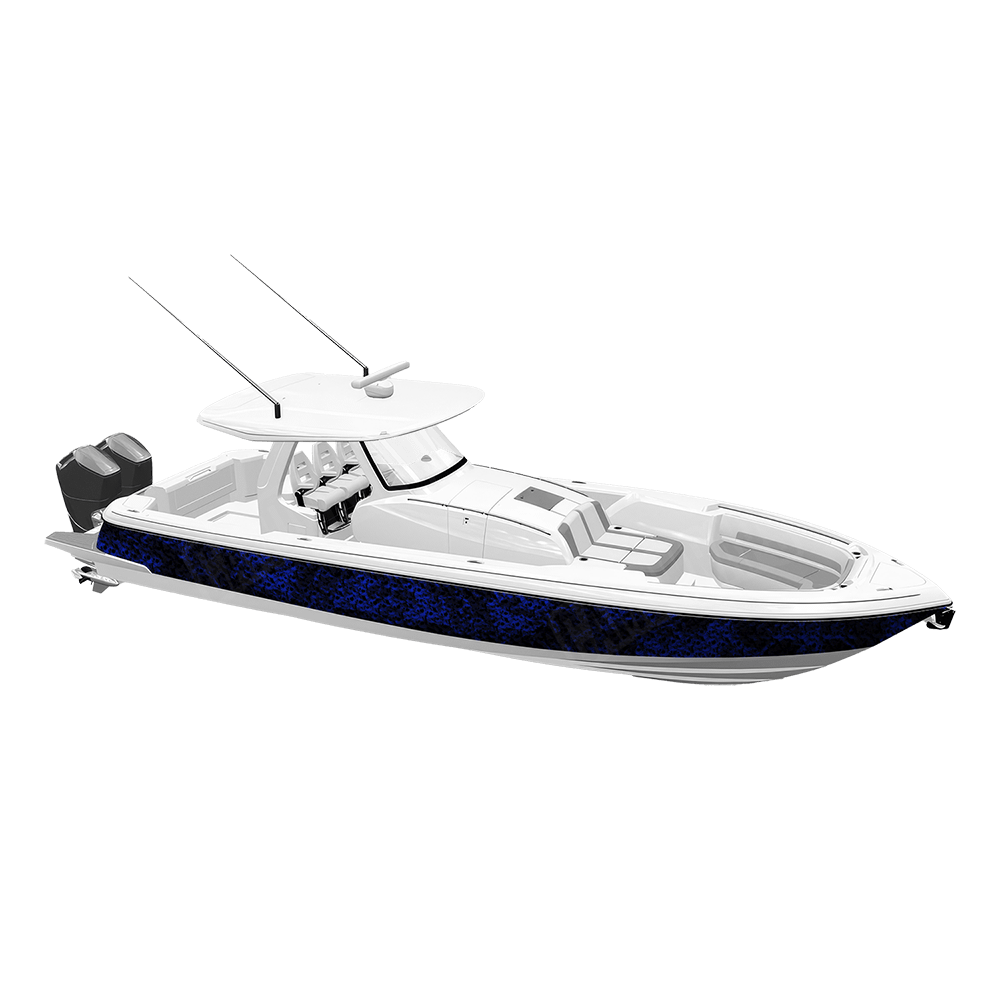 Skull Blue Yacht Wraps