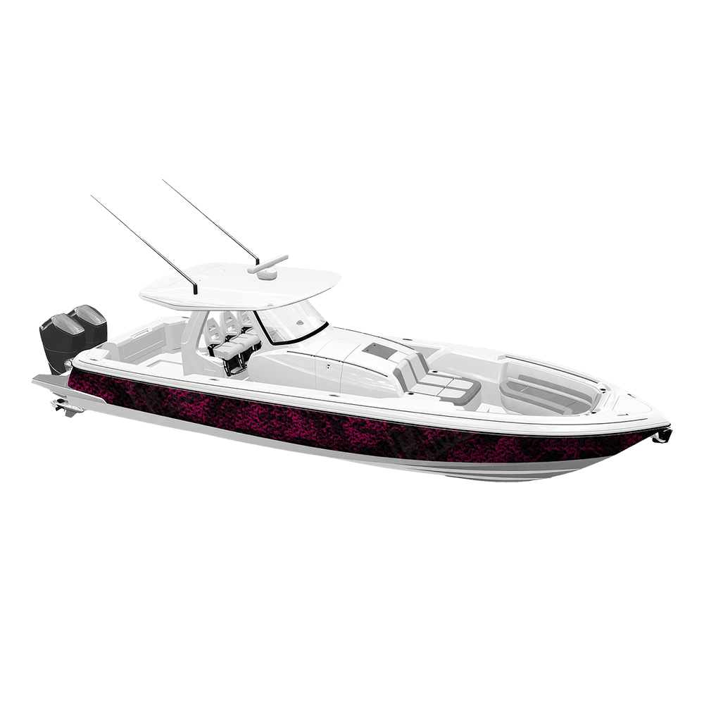 Skull Magenta Yacht Wraps