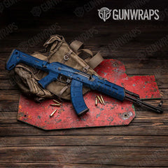 Battle Storm Elite Blue AK-47 Gun Skin Vinyl Wraps