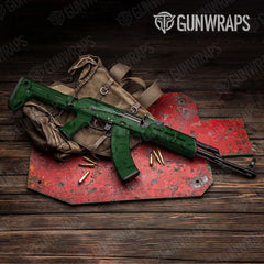 Battle Storm Elite Green AK-47 Gun Skin Vinyl Wraps