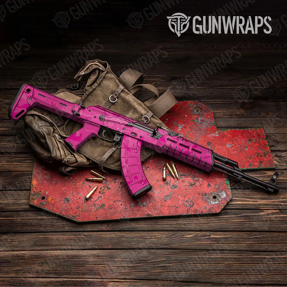 Battle Storm Elite Magenta AK-47 Gun Skin Vinyl Wraps
