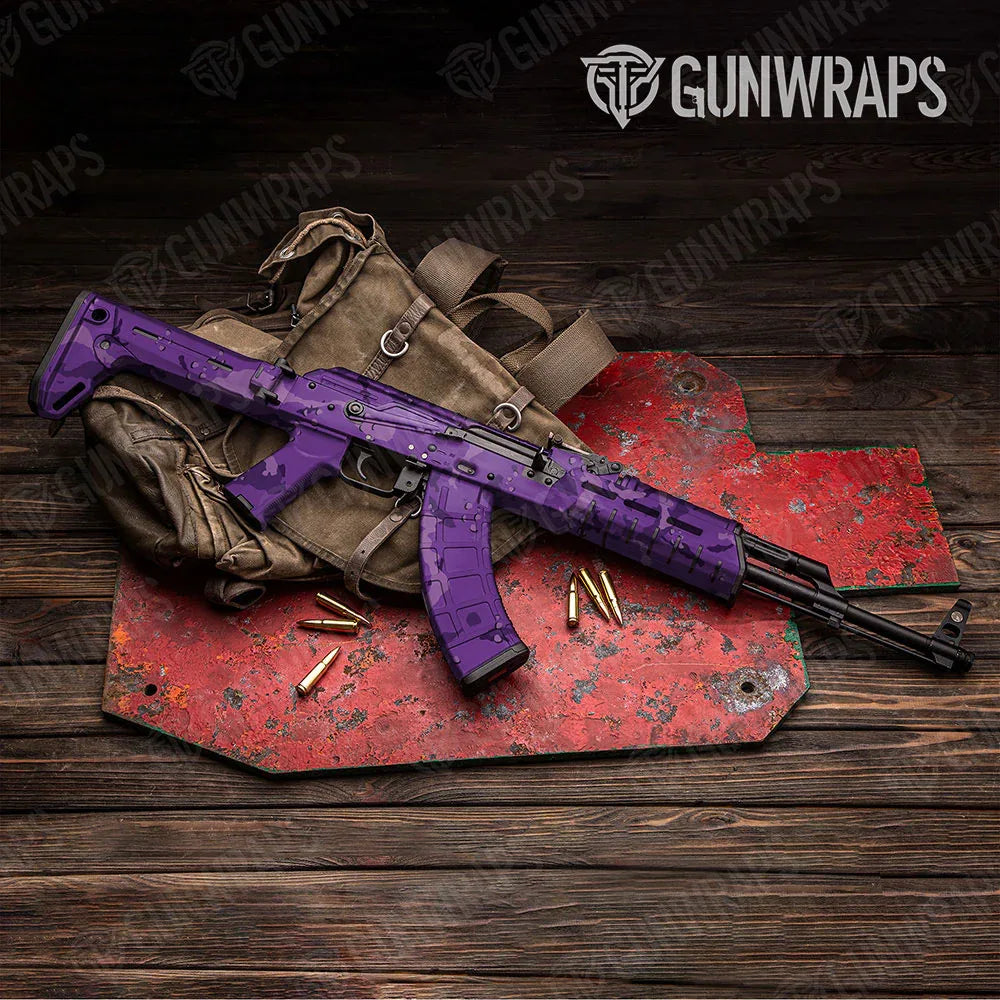 Battle Storm Elite Purple AK-47 Gun Skin Vinyl Wraps
