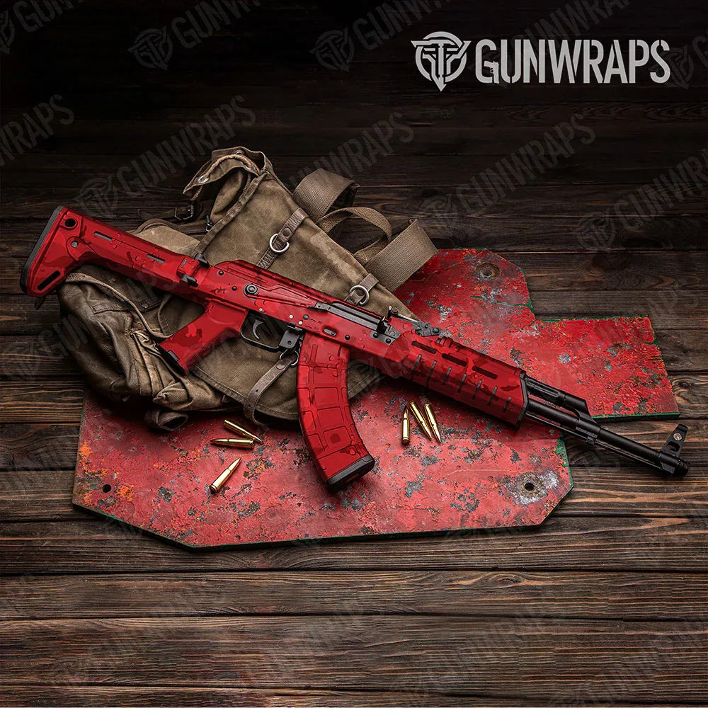 Battle Storm Elite Red AK-47 Gun Skin Vinyl Wraps