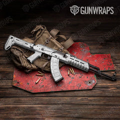 Battle Storm Elite White AK-47 Gun Skin Vinyl Wraps