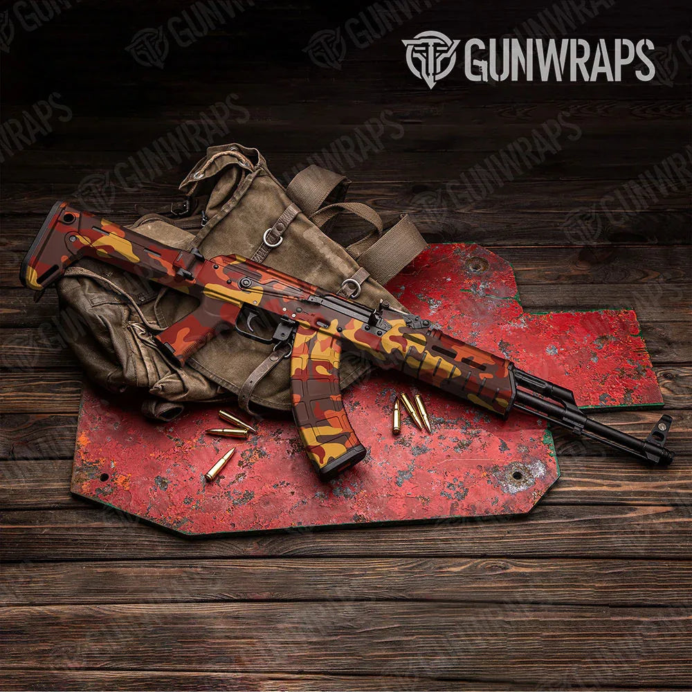 Classic Autumn AK-47 Gun Skin Vinyl Wraps