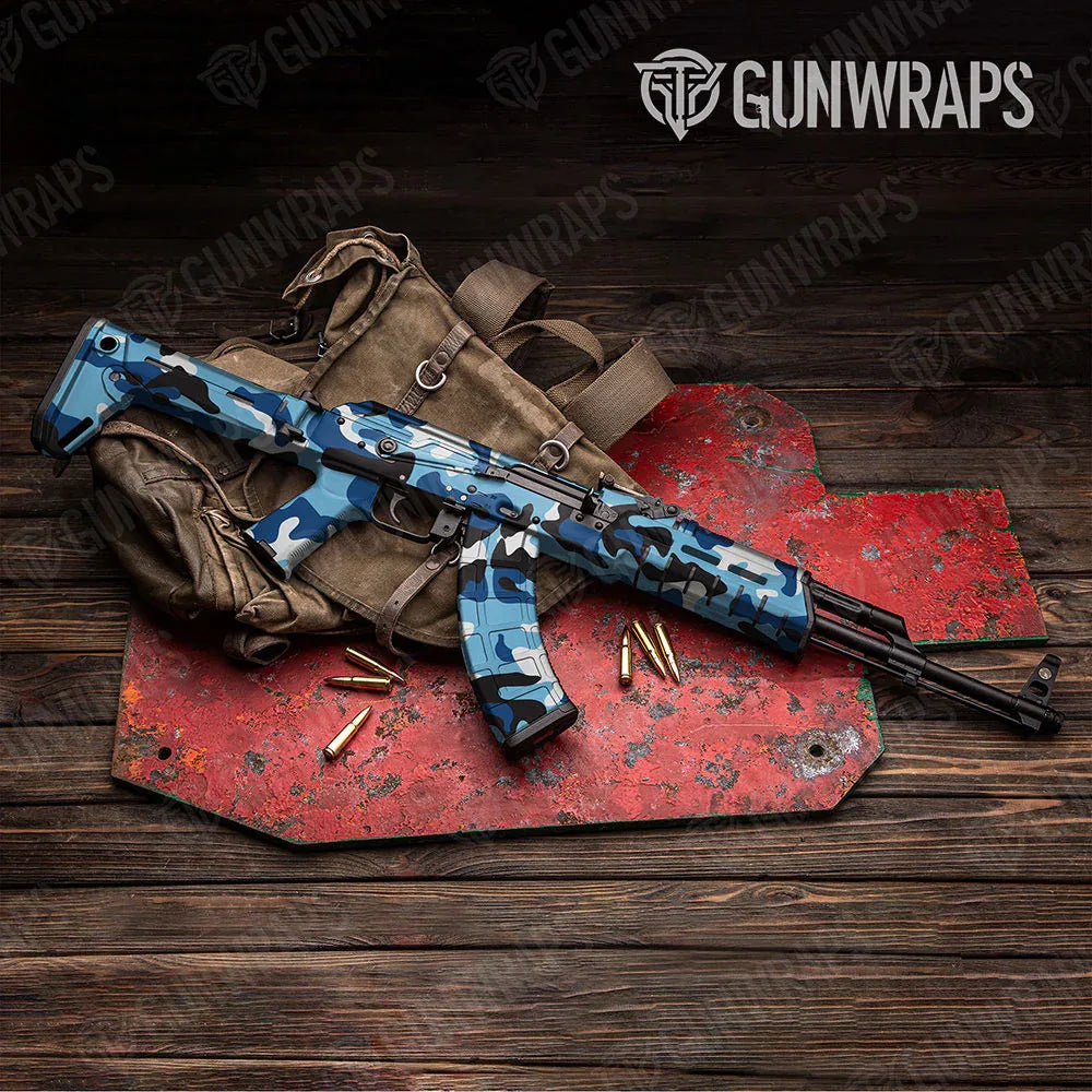 Classic Baby Blue AK-47 Gun Skin Vinyl Wraps